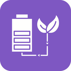 Green Energy Line Color Icon