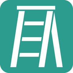 Stepladder Line Color Icon