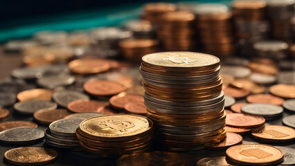 Cryptocurrency Bitcoins Stock Image