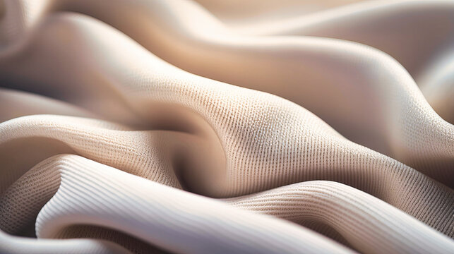 Organic cotton texture, Natural fabric, Soft weave patterns with muted tones