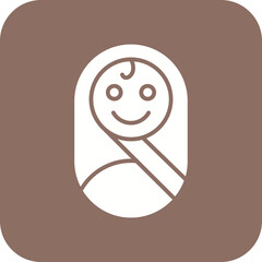 Newborn Baby Line Color Icon