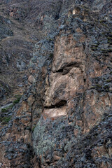 Obraz premium Cara del Inca.Ollantaytambo, Peru.