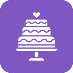 Cake Line Color Icon