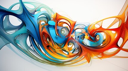 graphic abstract background with swirls