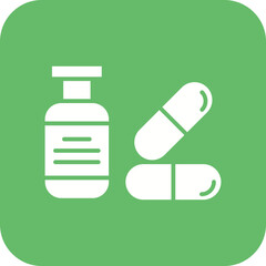 Antibiotic Line Color Icon