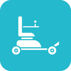 Automatic Wheelchair Line Color Icon