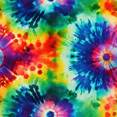 Tie-Dye Hippie Hues Pattern