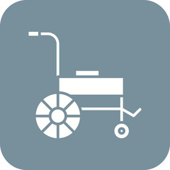 Wheelchair Line Color Icon