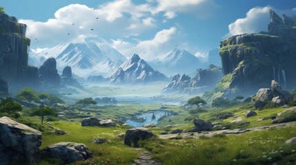 Investigate the intersection of game world design and technical constraints in creating stunning landscapes