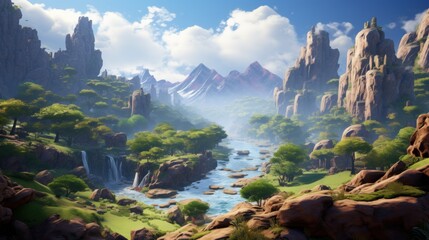 Investigate the intersection of game world design and technical constraints in creating stunning landscapes