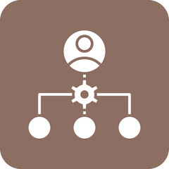 Organizing Line Color Icon