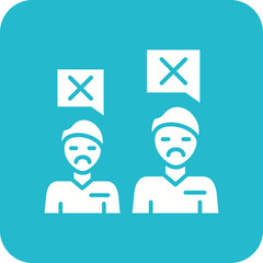 People Disagree Line Color Icon