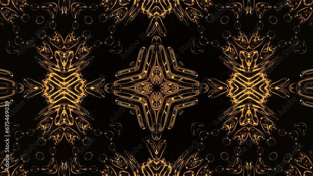 Aufkleber abstract kaleidoscope with geometric pattern. kaleidoscopic background design. hypnotic background. 