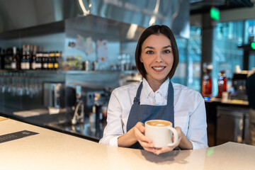 Close up picture of a coffee in a cup