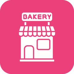 Obraz premium Bakery Shop Line Color Icon