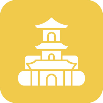 recommend clip art: Stupa Line Color Icon