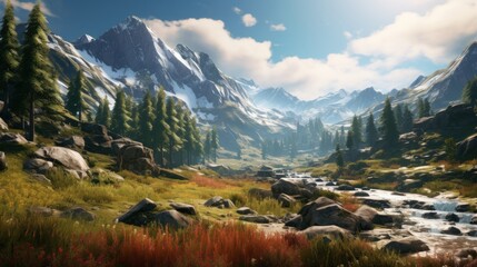 Breathtaking landscapes in creating immersive and visually stunning game worlds