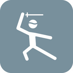 Sword Fighting Line Color Icon