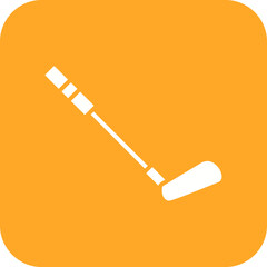 Golf Sticks Line Color Icon