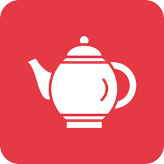 Tea Pot Line Color Icon