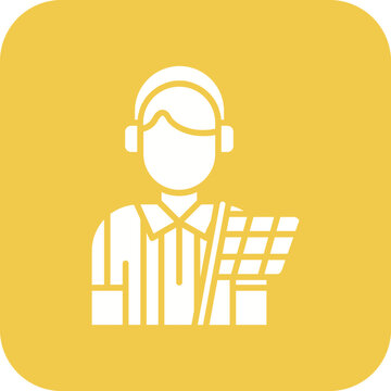 recommend clip art: Flagman Line Color Icon