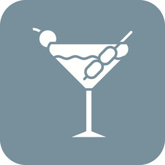 Martini Line Color Icon