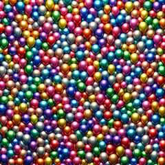 background composed entirely of foil balloons in a variety of colors, balloons are tightly packed