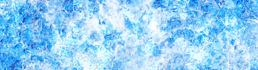 Blue winter ice vector background. Christmas illustration. Blue frozen glass texture. Cold. Snow. Template for design. Stained glass window. Grunge surface. Holiday backdrop.