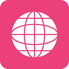 Worldwide Line Color Icon