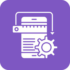 App Development Line Color Icon