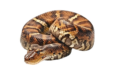 Fototapeta premium Snake isolated on transparent background. Concept of animals.