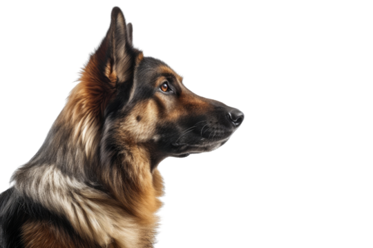 Dog isolated on transparent background. Concept of pet.