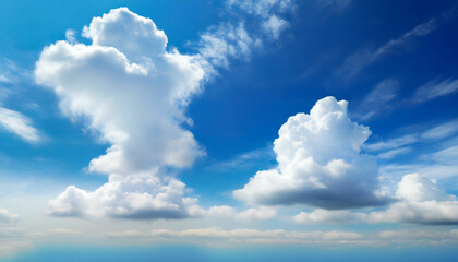 Obraz premium Cumulus Clouds in the Stunning Sky