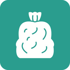 Garbage Bag Line Color Icon