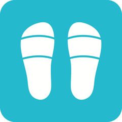 Slippers Line Color Icon