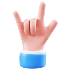 metal hand 3d illustration