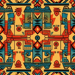 Inca Empire Textile Pattern