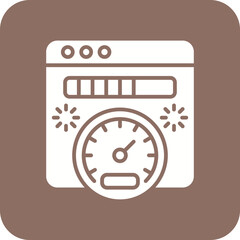 Page Speed Line Color Icon