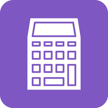 recommend clip art: Calculator Line Color Icon