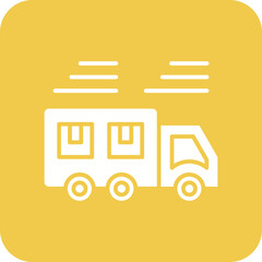 Fast Delivery Line Color Icon