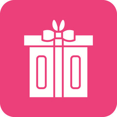 Gift Box Line Color Icon