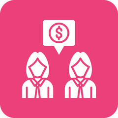 Meeting Line Color Icon