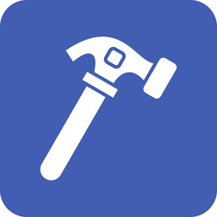 Hammer Line Color Icon