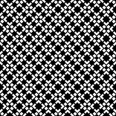 Black and white seamless abstract pattern. Background and backdrop. Grayscale ornamental design. Mosaic ornaments. Vector graphic illustration. EPS10.