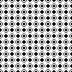 Fototapeta premium Black seamless abstract pattern. Overlay for background and backdrop. Ornamental design. PNG graphic illustration with transparent background.