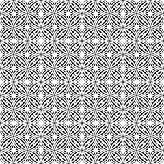 Fototapeta premium Black seamless abstract pattern. Overlay for background and backdrop. Ornamental design. PNG graphic illustration with transparent background.