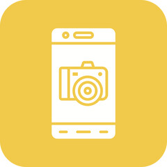 Mobile Camera Line Color Icon