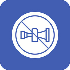 No Horn Line Color Icon