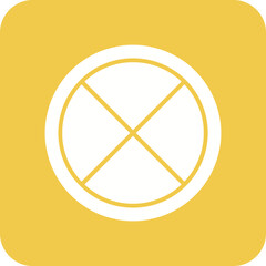 No Stopping Line Color Icon