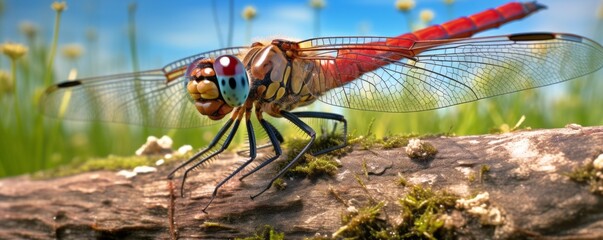 Close up of a dragonfly - Powered by Adobe